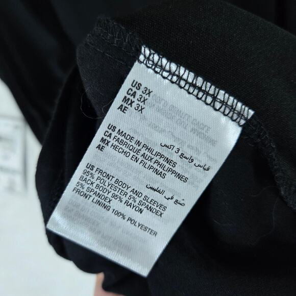 JM Collection Sequin Cold Shoulder Womens Top 3XL 0666 - Picture 8 of 9